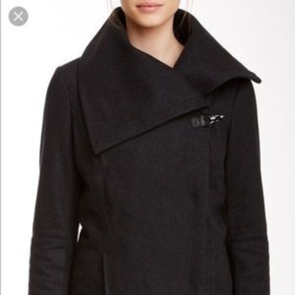 NWT Sam Edelman "Kit" Asymmetrical Wool Blend Coat